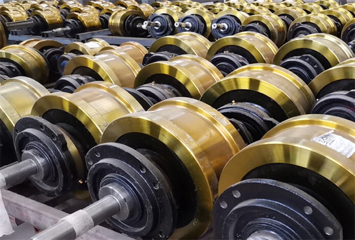 DIN standard crane wheel block